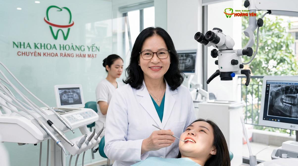 BS. Nguyễn Thị Hoàng Yến tư vấn niềng răng tại Nha Khoa Hoàng Yến