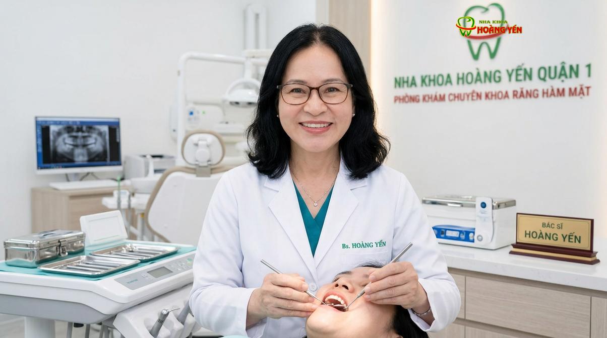 BS. Nguyễn Thị Hoàng Yến tư vấn niềng răng tại Nha Khoa Hoàng Yến