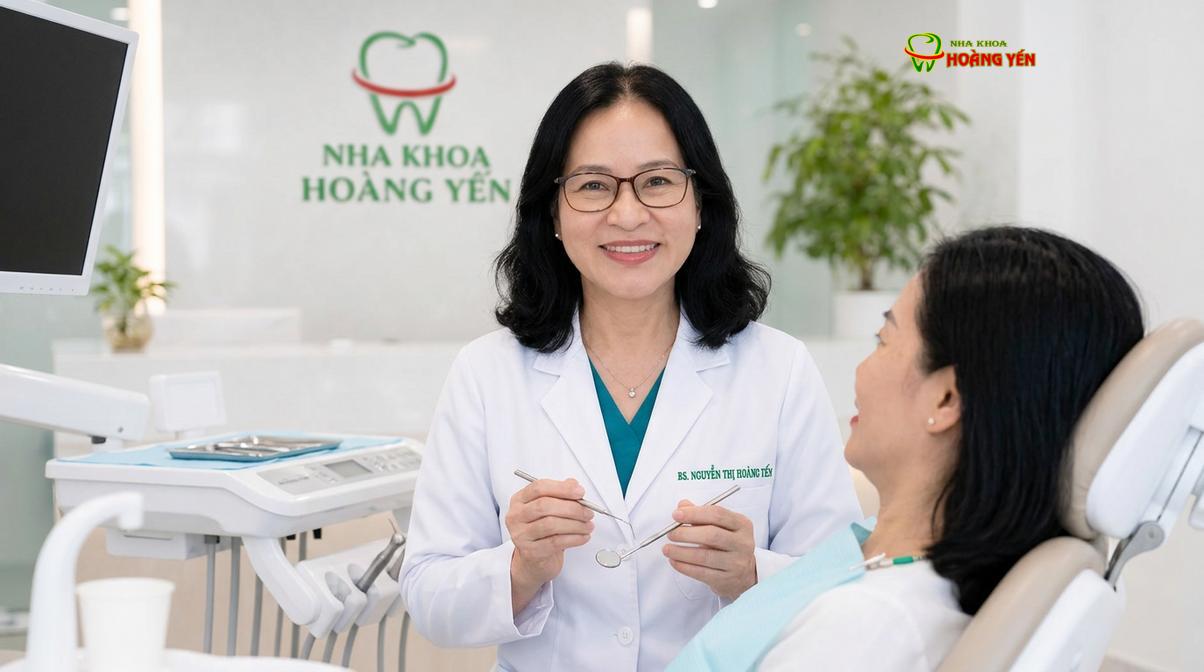 BS. Nguyễn Thị Hoàng Yến tư vấn niềng răng tại Nha Khoa Hoàng Yến