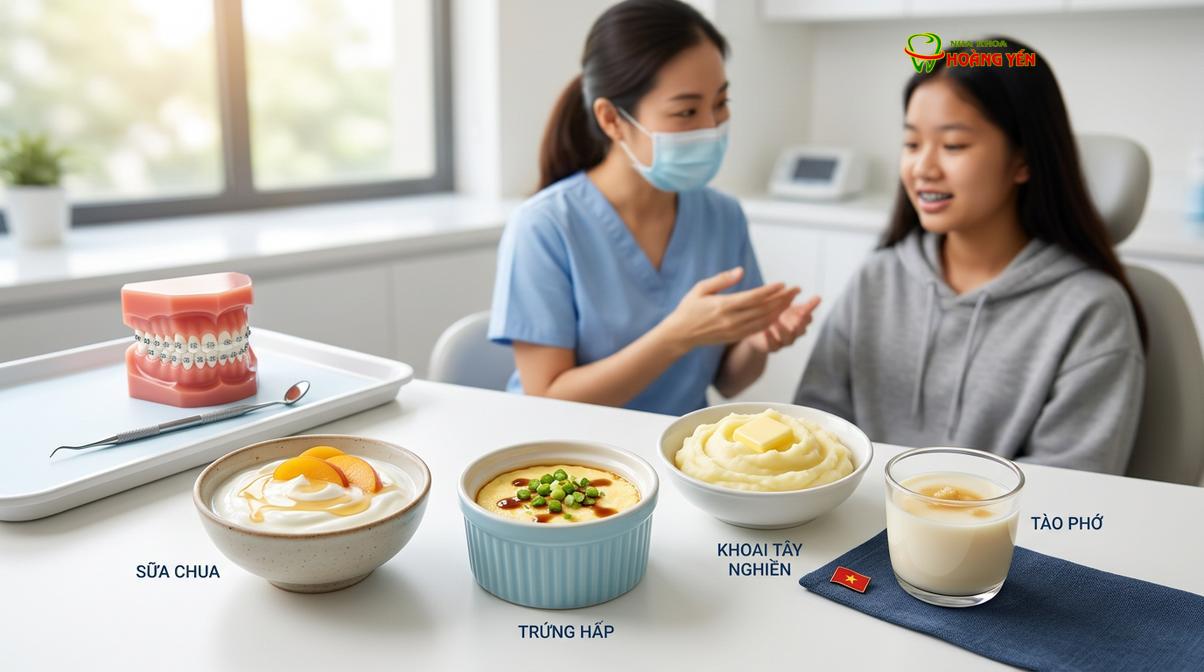 Các món ăn mềm, giàu dinh dưỡng là lựa chọn lý tưởng cho người đang đeo khí cụ.