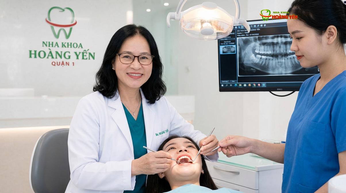 BS. Nguyễn Thị Hoàng Yến tư vấn niềng răng tại Nha Khoa Hoàng Yến