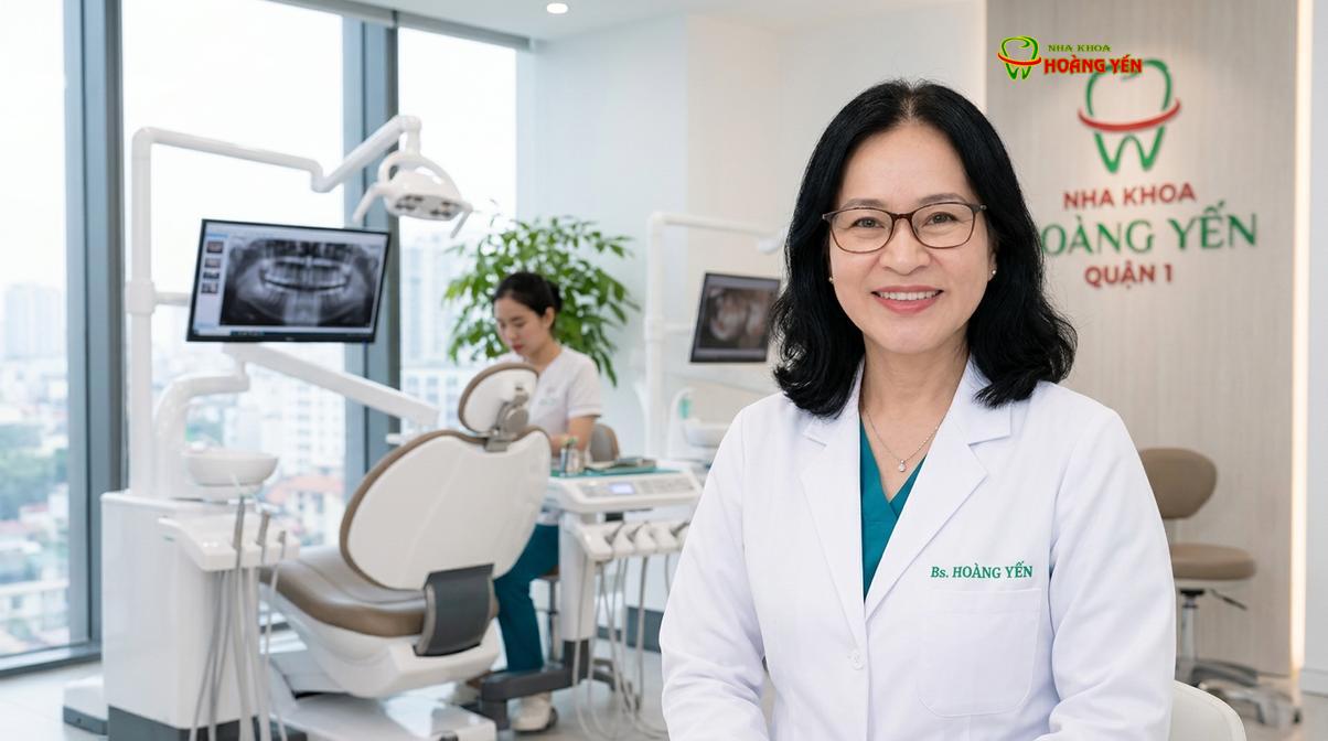 BS. Nguyễn Thị Hoàng Yến tư vấn niềng răng tại Nha Khoa Hoàng Yến