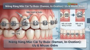 Niềng Răng Mắc Cài Tự Buộc (Damon, In-Ovation): Ưu & Nhược Điểm