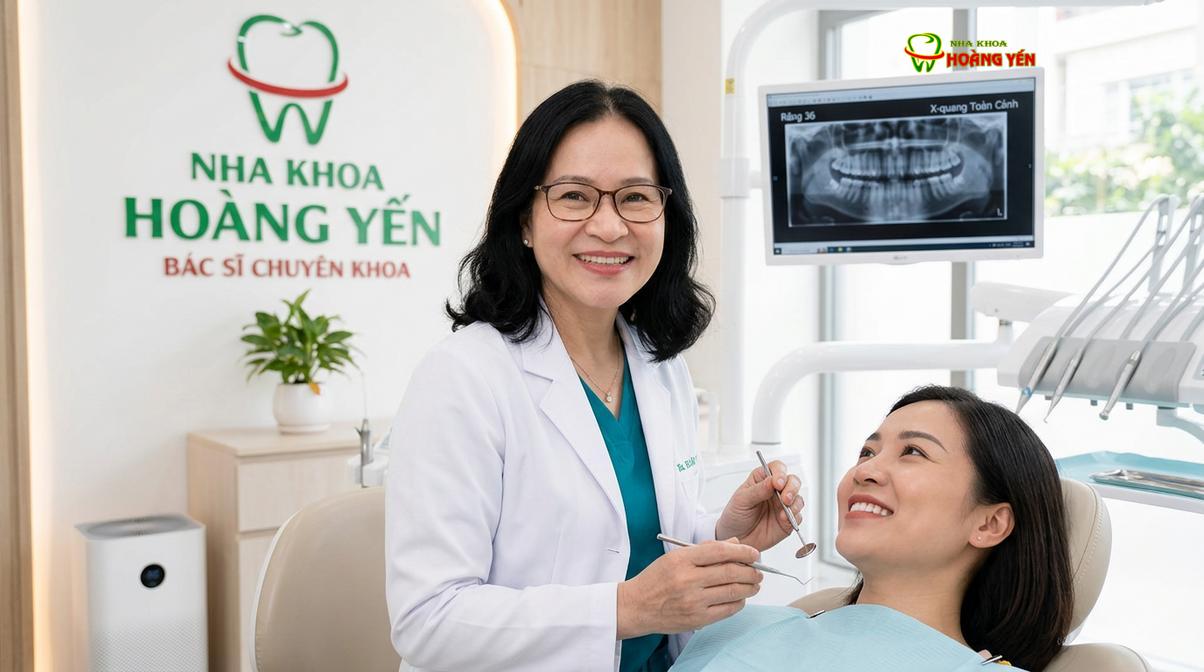 BS. Nguyễn Thị Hoàng Yến tư vấn niềng răng tại Nha Khoa Hoàng Yến
