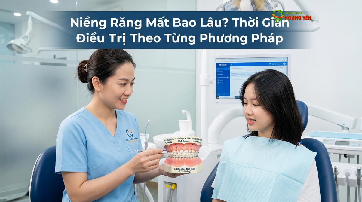 Bác sĩ chuyên khoa Răng Hàm Mặt tư vấn lộ trình và thời gian niềng răng chi tiết cho bệnh nhân dựa trên dữ liệu lâm sàng.