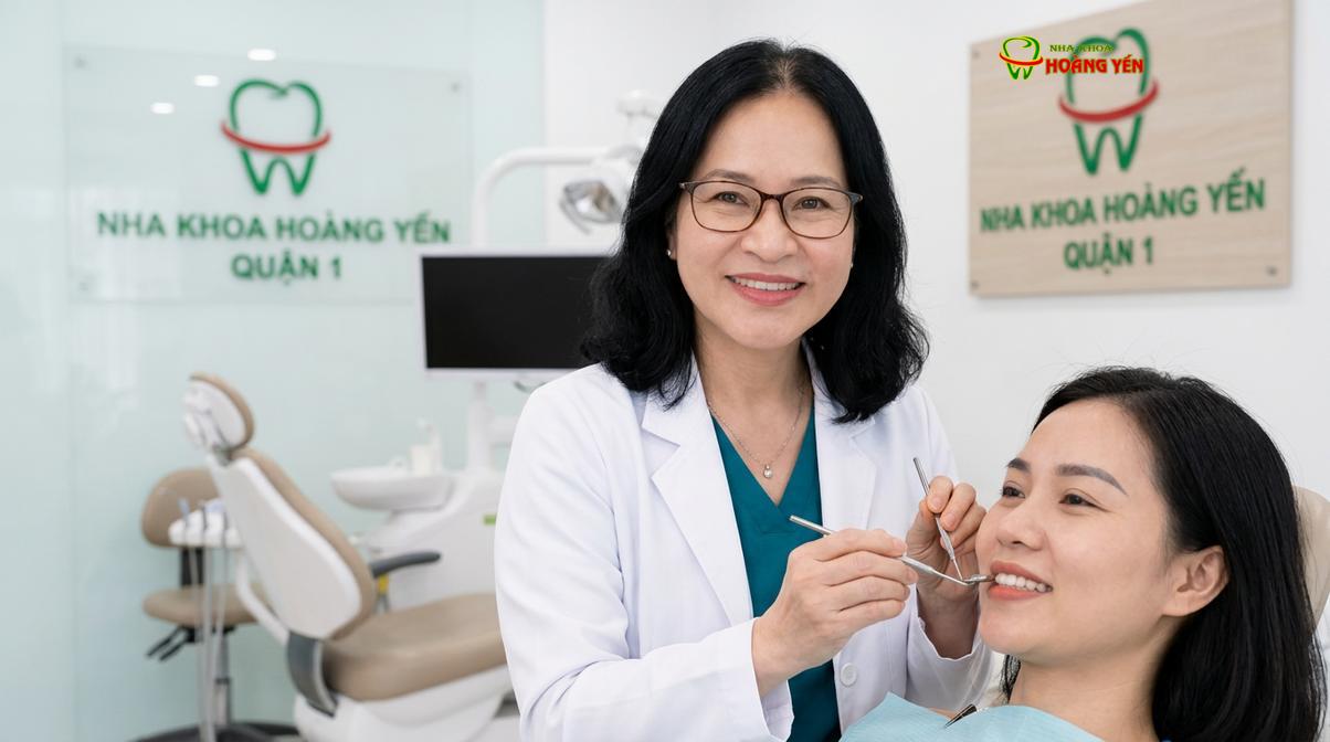 BS. Nguyễn Thị Hoàng Yến tư vấn niềng răng tại Nha Khoa Hoàng Yến