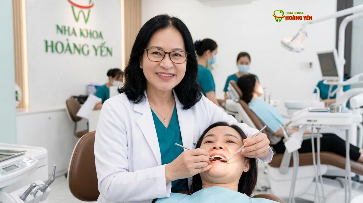 BS. Nguyễn Thị Hoàng Yến tư vấn niềng răng tại Nha Khoa Hoàng Yến