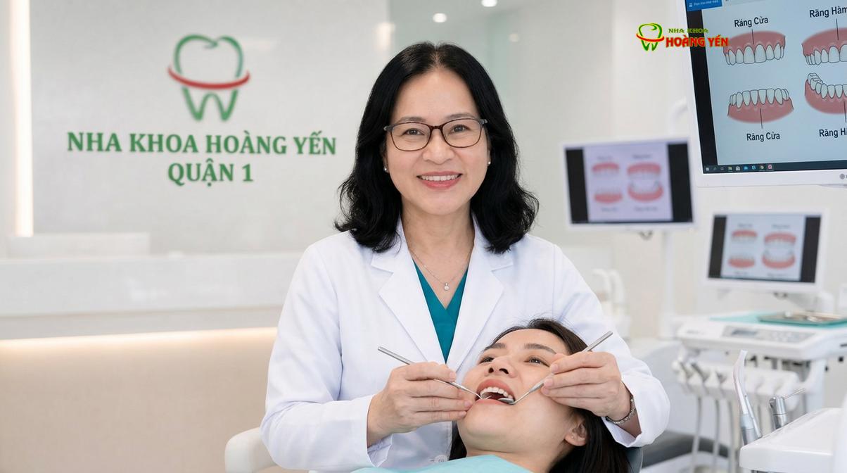 BS. Nguyễn Thị Hoàng Yến tư vấn niềng răng tại Nha Khoa Hoàng Yến