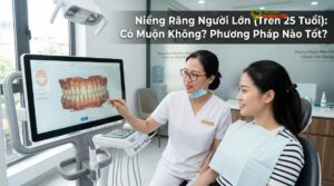 Visual illustration of niềng răng người lớn