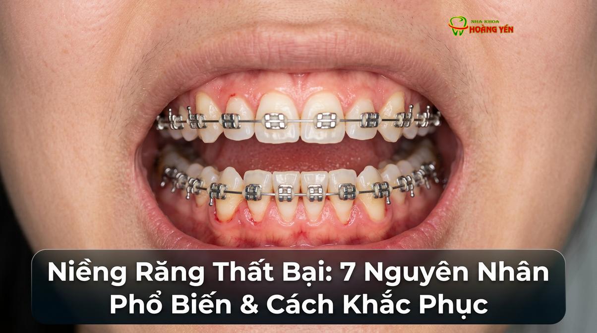Tình trạng tụt nướu và răng nghiêng ngả do kiểm soát lực sinh học kém trong chỉnh nha.