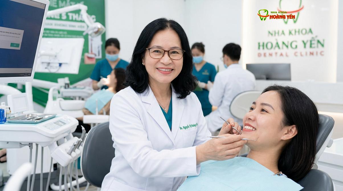 BS. Nguyễn Thị Hoàng Yến tư vấn niềng răng tại Nha Khoa Hoàng Yến