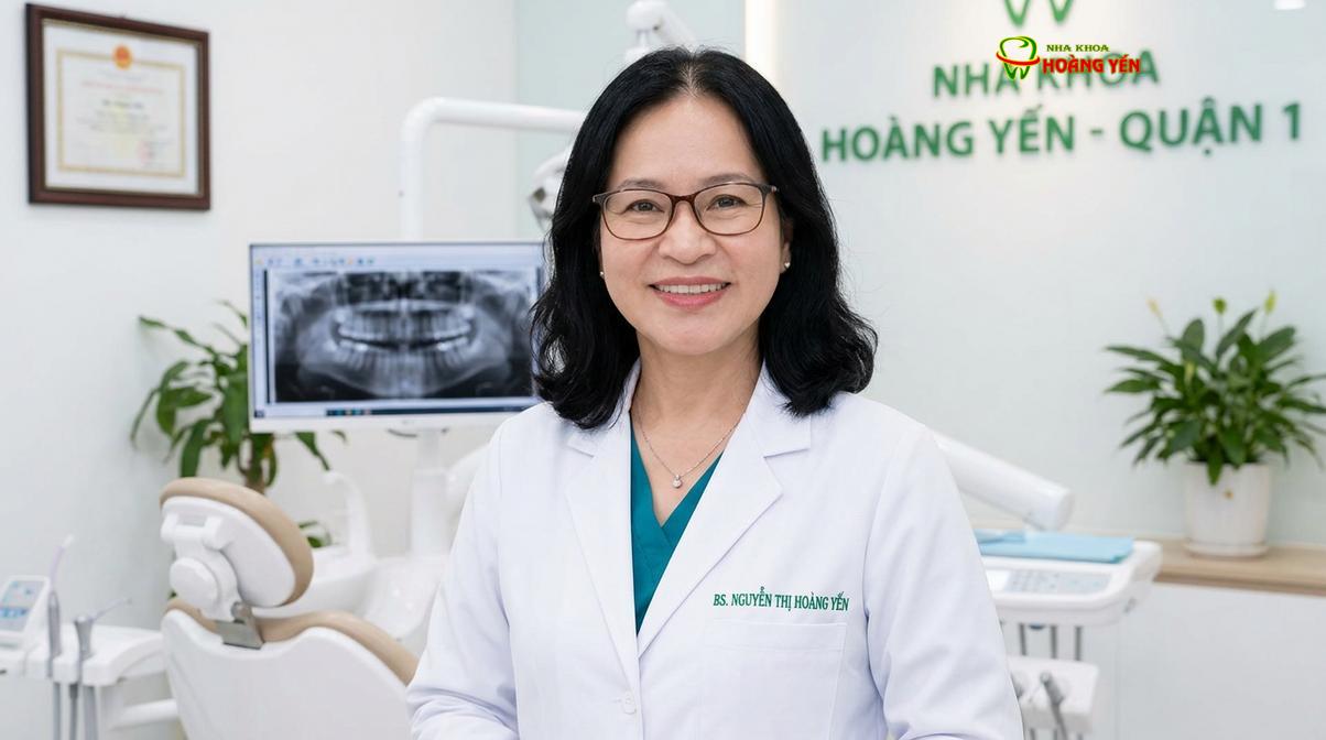 BS. Nguyễn Thị Hoàng Yến tư vấn niềng răng tại Nha Khoa Hoàng Yến