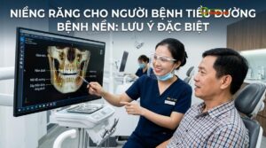 Visual illustration of niềng răng tiểu đường