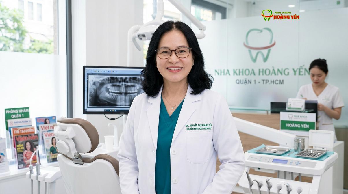 BS. Nguyễn Thị Hoàng Yến tư vấn niềng răng tại Nha Khoa Hoàng Yến