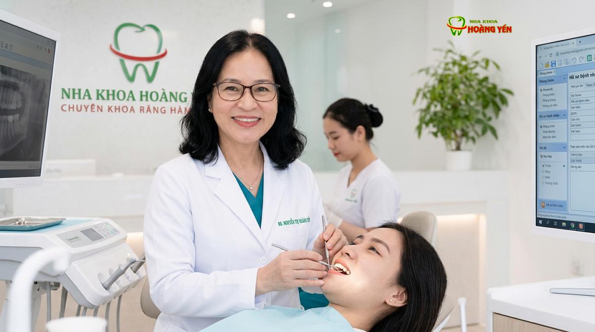 BS. Nguyễn Thị Hoàng Yến tư vấn niềng răng tại Nha Khoa Hoàng Yến