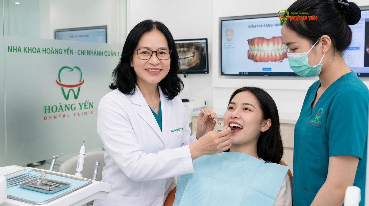 BS. Nguyễn Thị Hoàng Yến tư vấn niềng răng tại Nha Khoa Hoàng Yến