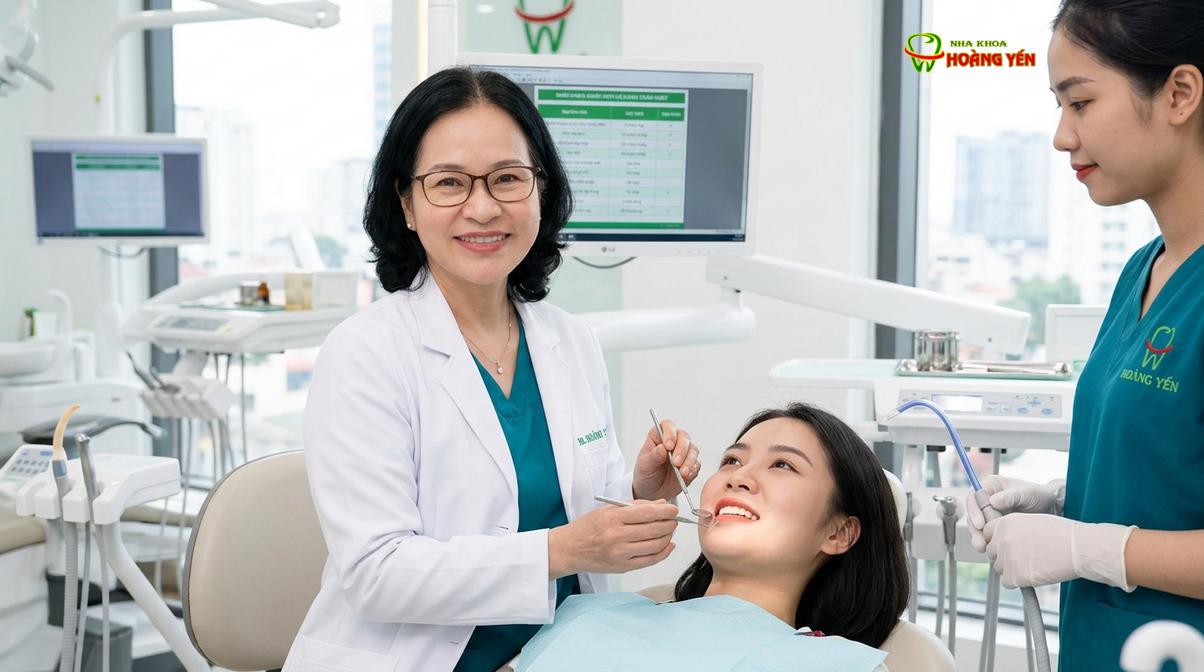 BS. Nguyễn Thị Hoàng Yến tư vấn niềng răng tại Nha Khoa Hoàng Yến