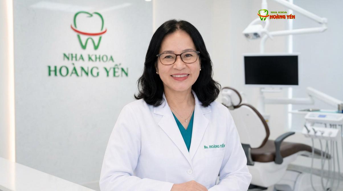 BS. Nguyễn Thị Hoàng Yến tư vấn phác đồ cấy ghép implant chuyên sâu tại Nha Khoa Hoàng Yến.