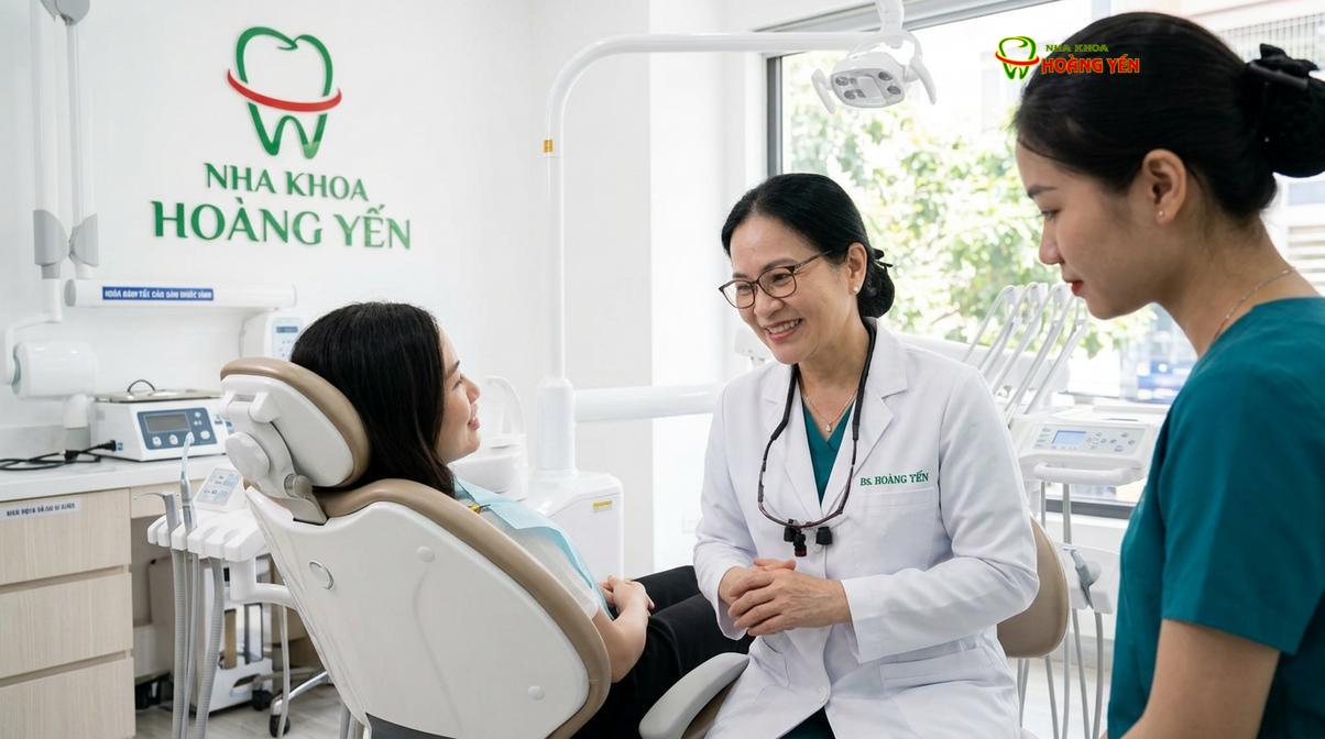BS. Nguyễn Thị Hoàng Yến tư vấn niềng răng tại Nha Khoa Hoàng Yến