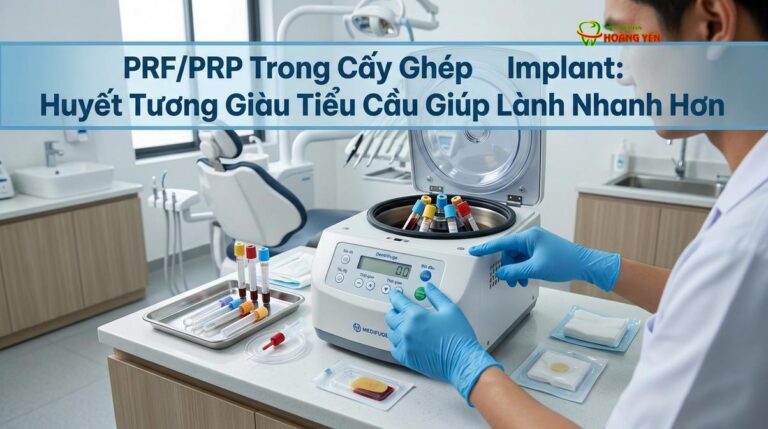 PRF/PRP Trong Cấy Ghép Implant: Huyết Tương Giàu Tiểu Cầu Giúp Lành Nhanh Hơn