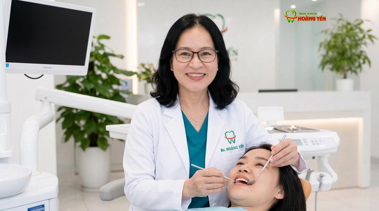 BS. Nguyễn Thị Hoàng Yến tư vấn niềng răng tại Nha Khoa Hoàng Yến