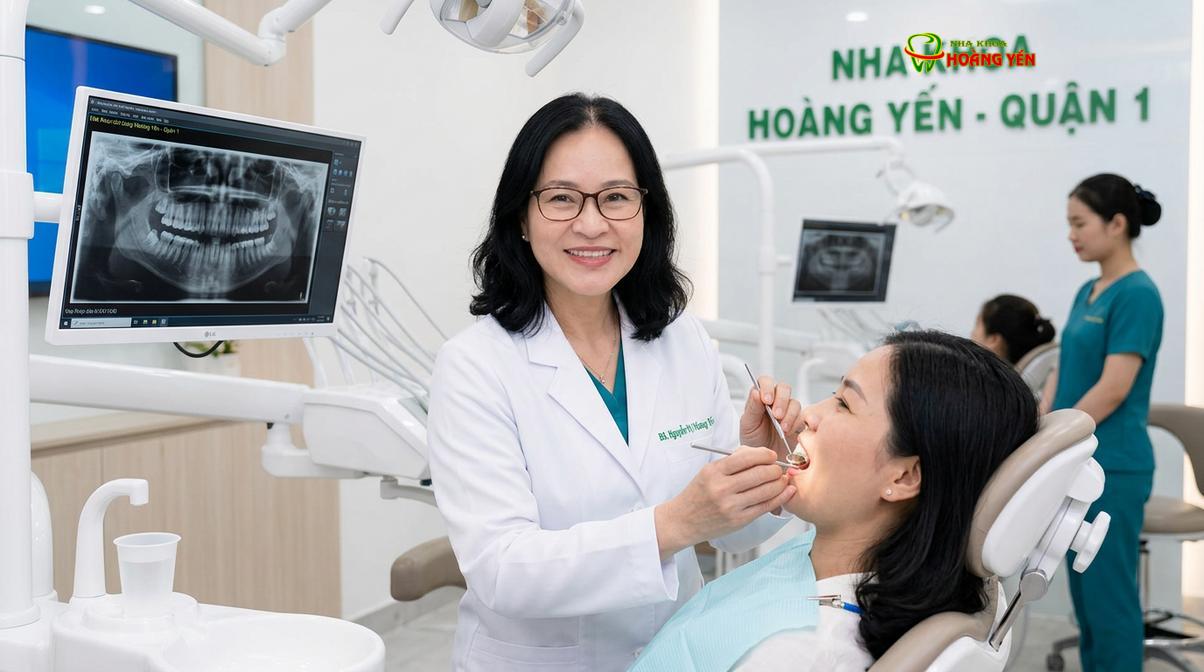 BS. Nguyễn Thị Hoàng Yến tư vấn nhổ răng khôn tại Nha Khoa Hoàng Yến