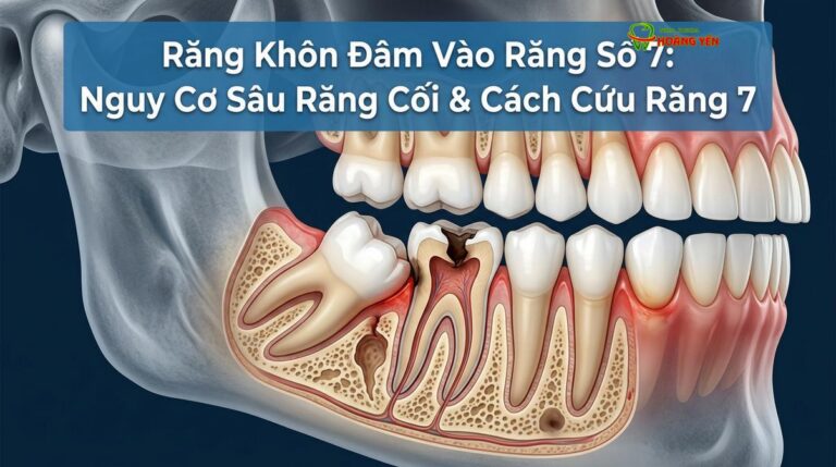 Răng Khôn Đâm Vào Răng Số 7: Nguy Cơ Sâu Răng Cối & Cách Cứu Răng 7