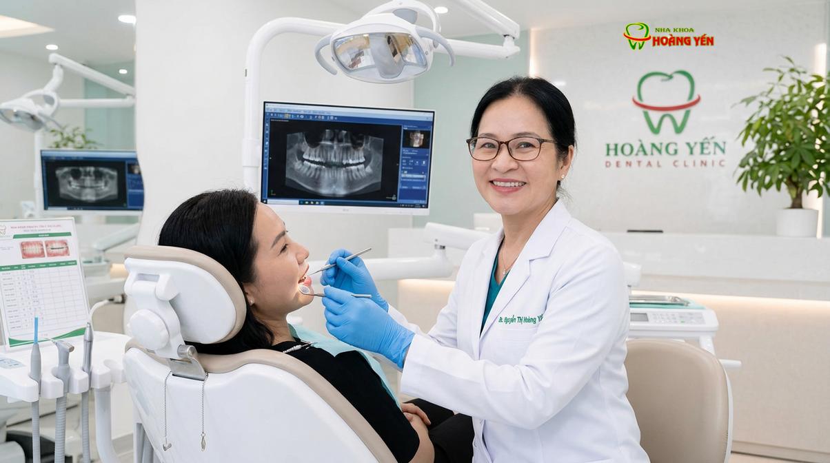 BS. Nguyễn Thị Hoàng Yến tư vấn nhổ răng khôn tại Nha Khoa Hoàng Yến