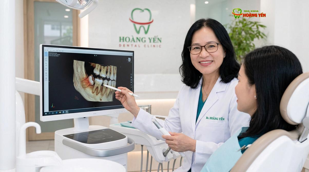 BS. Nguyễn Thị Hoàng Yến tư vấn tại phòng khám Nha Khoa Hoàng Yến