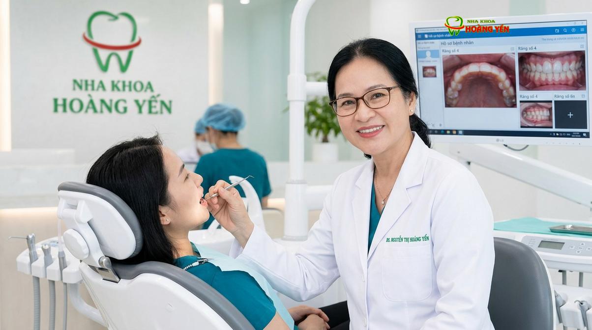 BS. Nguyễn Thị Hoàng Yến tư vấn nhổ răng khôn tại Nha Khoa Hoàng Yến