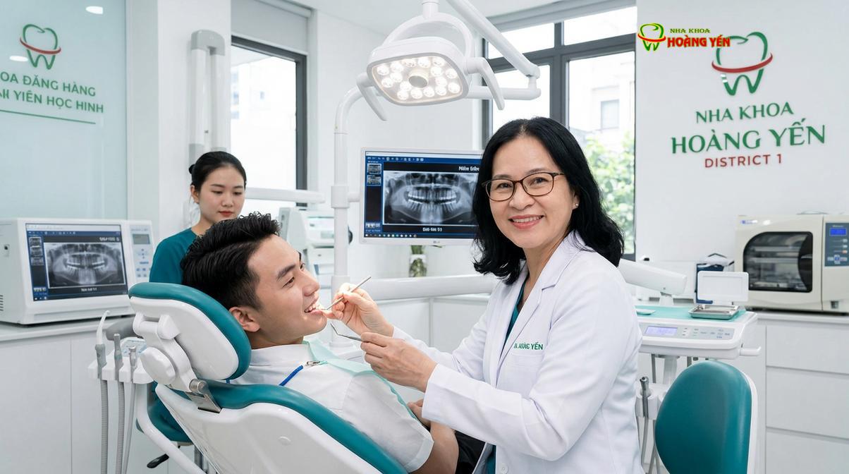 BS. Nguyễn Thị Hoàng Yến tư vấn niềng răng tại Nha Khoa Hoàng Yến
