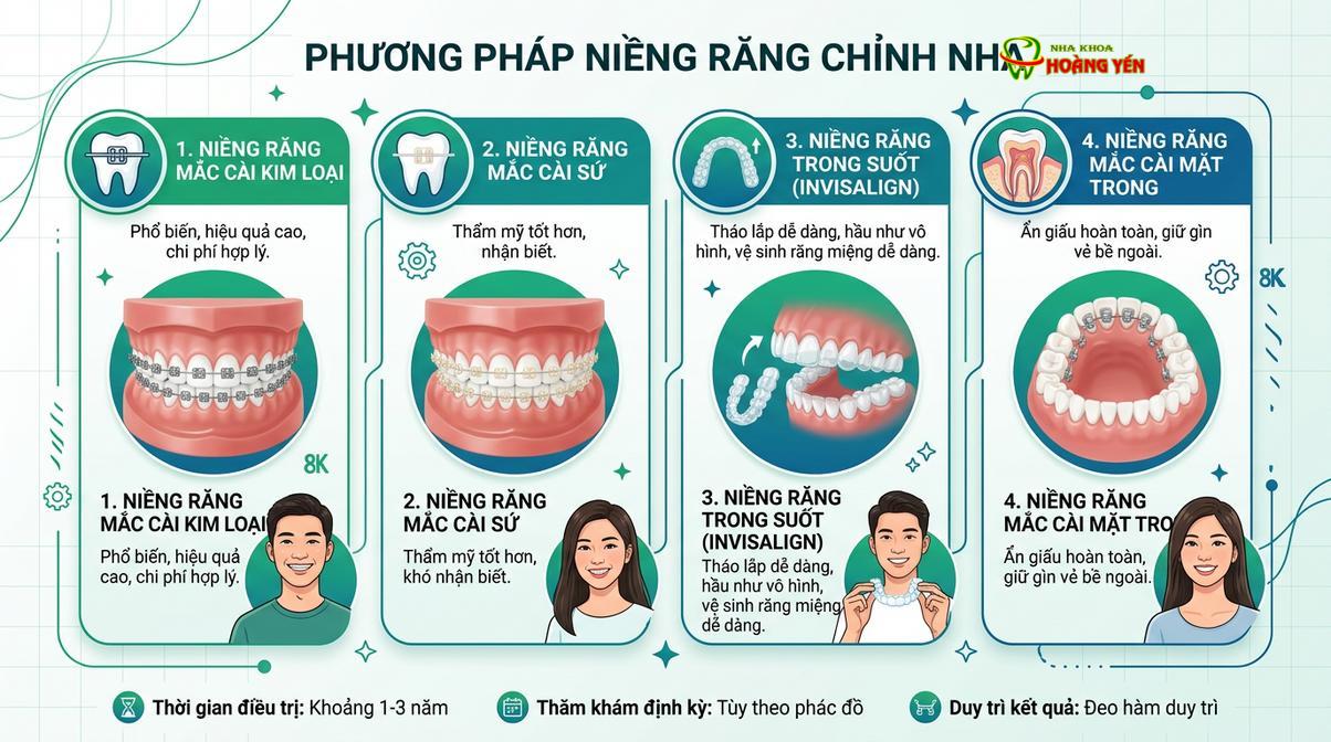 Các khí cụ chỉnh nha hiện đại giúp khắc phục tình trạng lệch khớp cắn