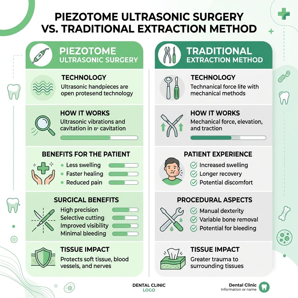Infographic so sánh Piezotome vs truyền thống