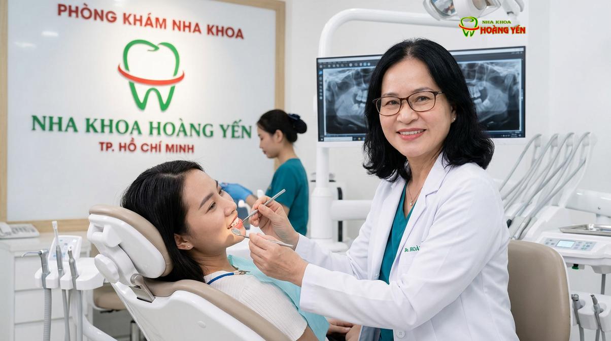 BS. Nguyễn Thị Hoàng Yến tư vấn niềng răng tại Nha Khoa Hoàng Yến