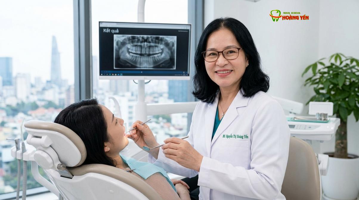 BS. Nguyễn Thị Hoàng Yến tư vấn nhổ răng khôn tại Nha Khoa Hoàng Yến