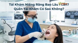 Visual illustration of tái khám niềng răng