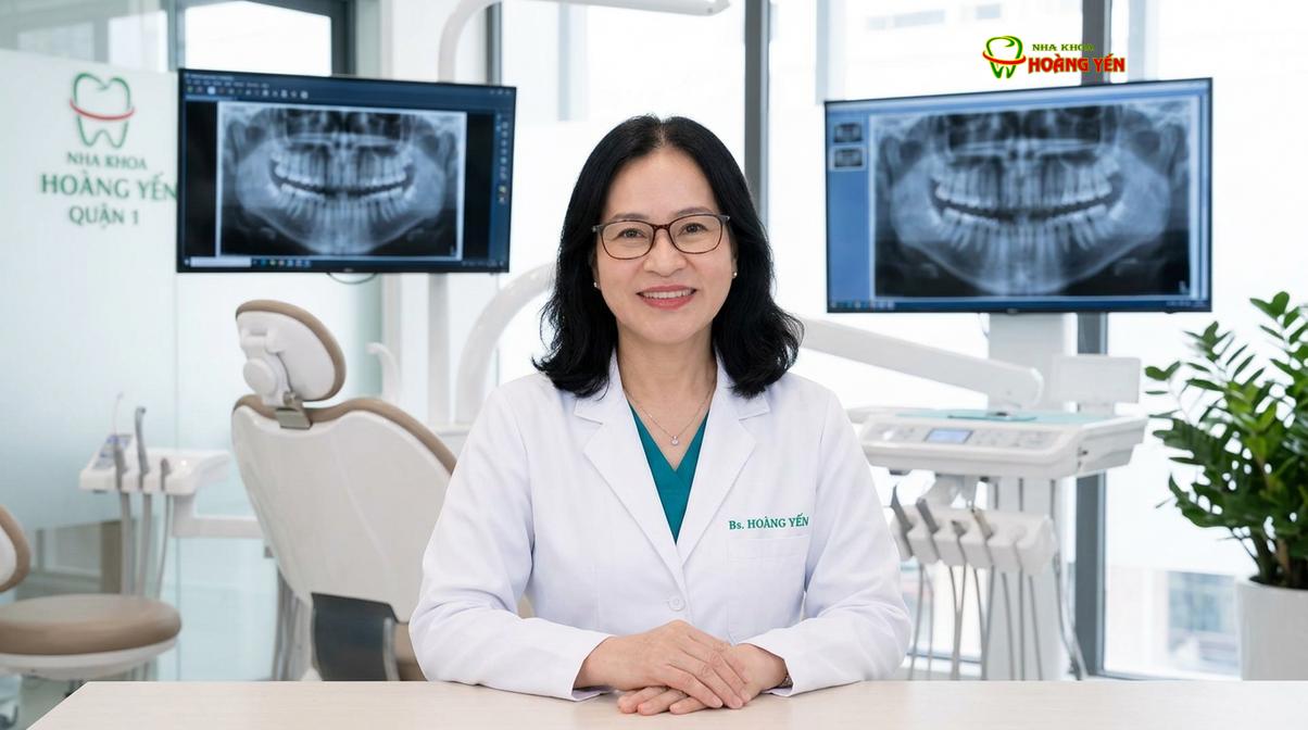 BS. Nguyễn Thị Hoàng Yến tư vấn niềng răng tại Nha Khoa Hoàng Yến
