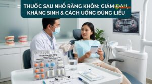 Visual illustration of thuốc sau nhổ răng khôn
