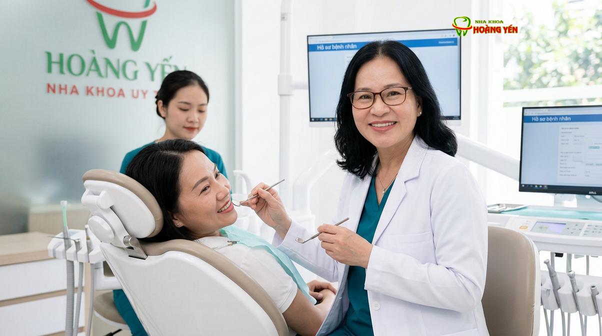 BS. Nguyễn Thị Hoàng Yến tư vấn niềng răng tại Nha Khoa Hoàng Yến