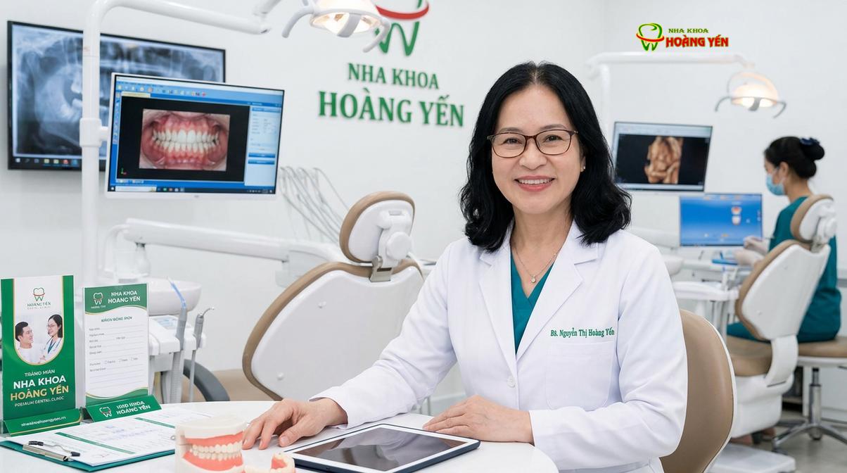 BS. Nguyễn Thị Hoàng Yến tư vấn điều trị tại Nha Khoa Hoàng Yến