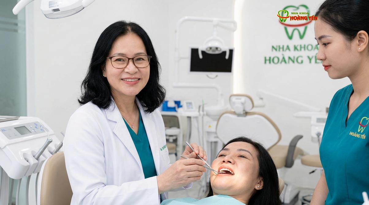 BS. Nguyễn Thị Hoàng Yến tư vấn niềng răng tại Nha Khoa Hoàng Yến