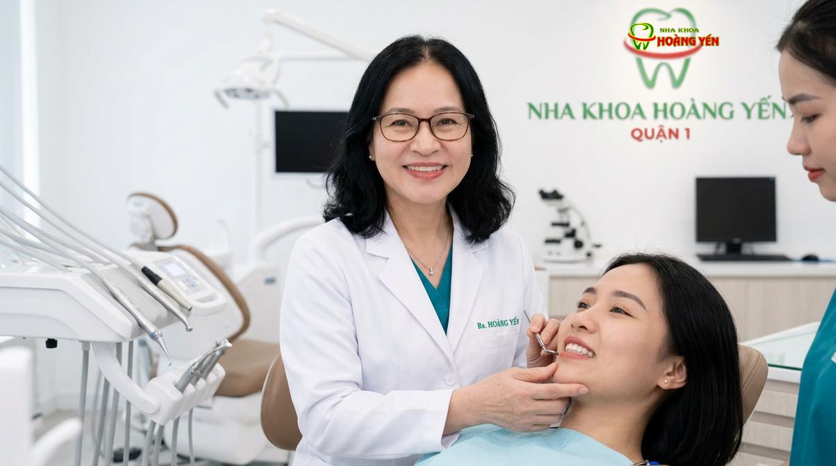 BS. Nguyễn Thị Hoàng Yến tư vấn niềng răng tại Nha Khoa Hoàng Yến