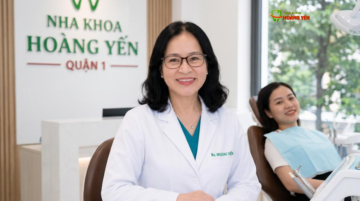 BS. Nguyễn Thị Hoàng Yến tư vấn niềng răng tại Nha Khoa Hoàng Yến