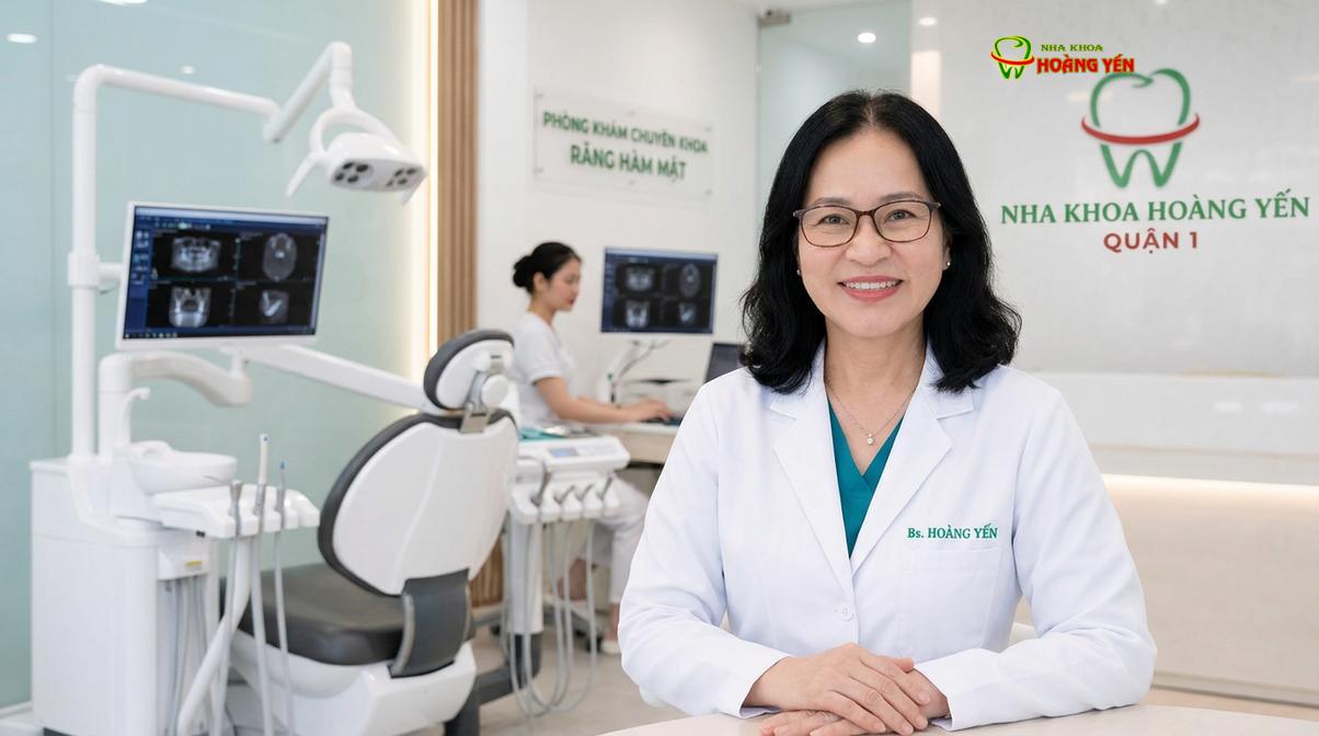 BS. Nguyễn Thị Hoàng Yến tư vấn chuyên sâu về vật liệu cấy ghép tại Nha Khoa Hoàng Yến.