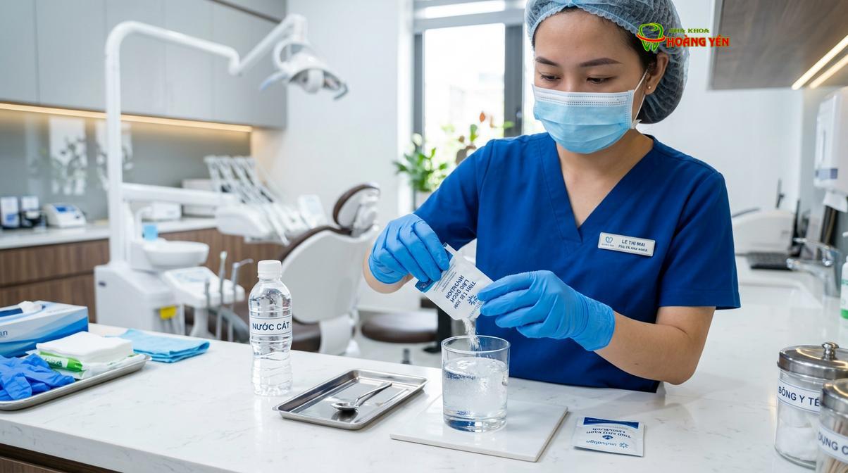 Sử dụng dung dịch chuyên dụng giúp hòa tan cặn bẩn và tiêu diệt vi khuẩn mà không làm hỏng cấu trúc khay.