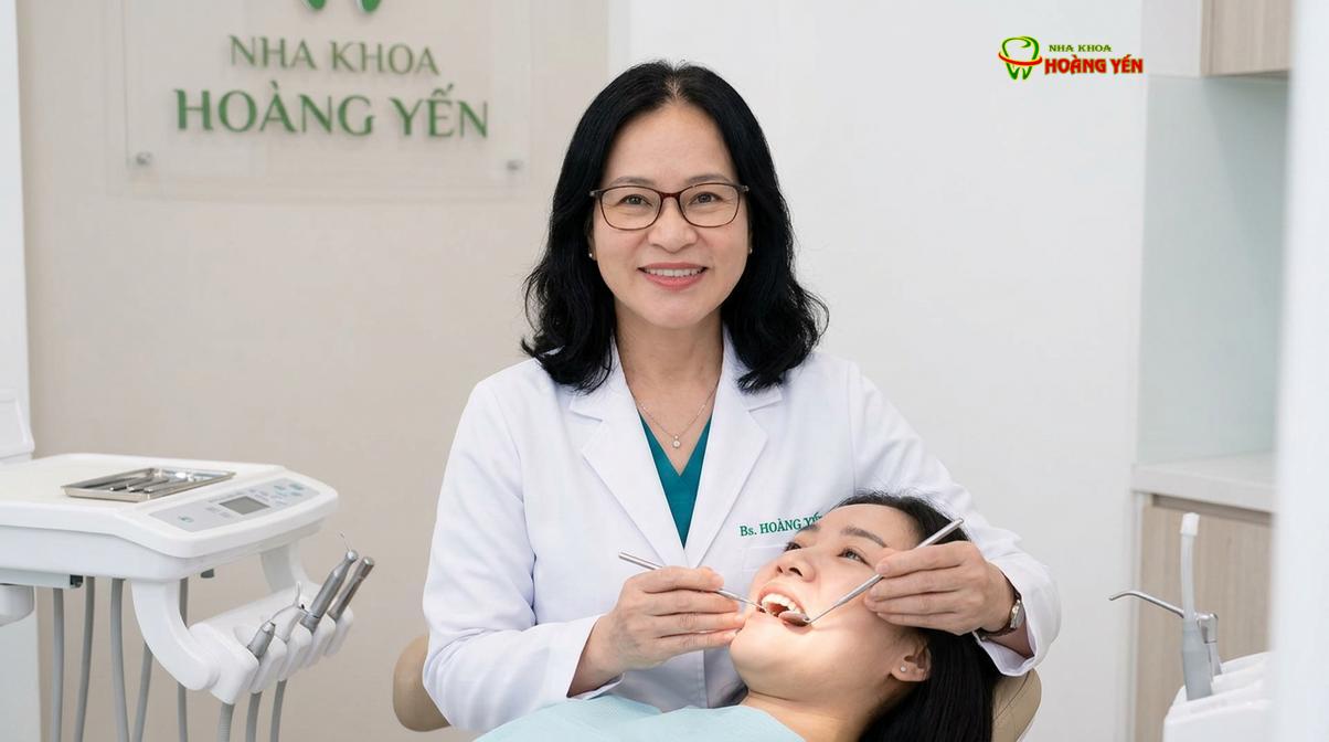 BS. Nguyễn Thị Hoàng Yến tư vấn niềng răng tại Nha Khoa Hoàng Yến