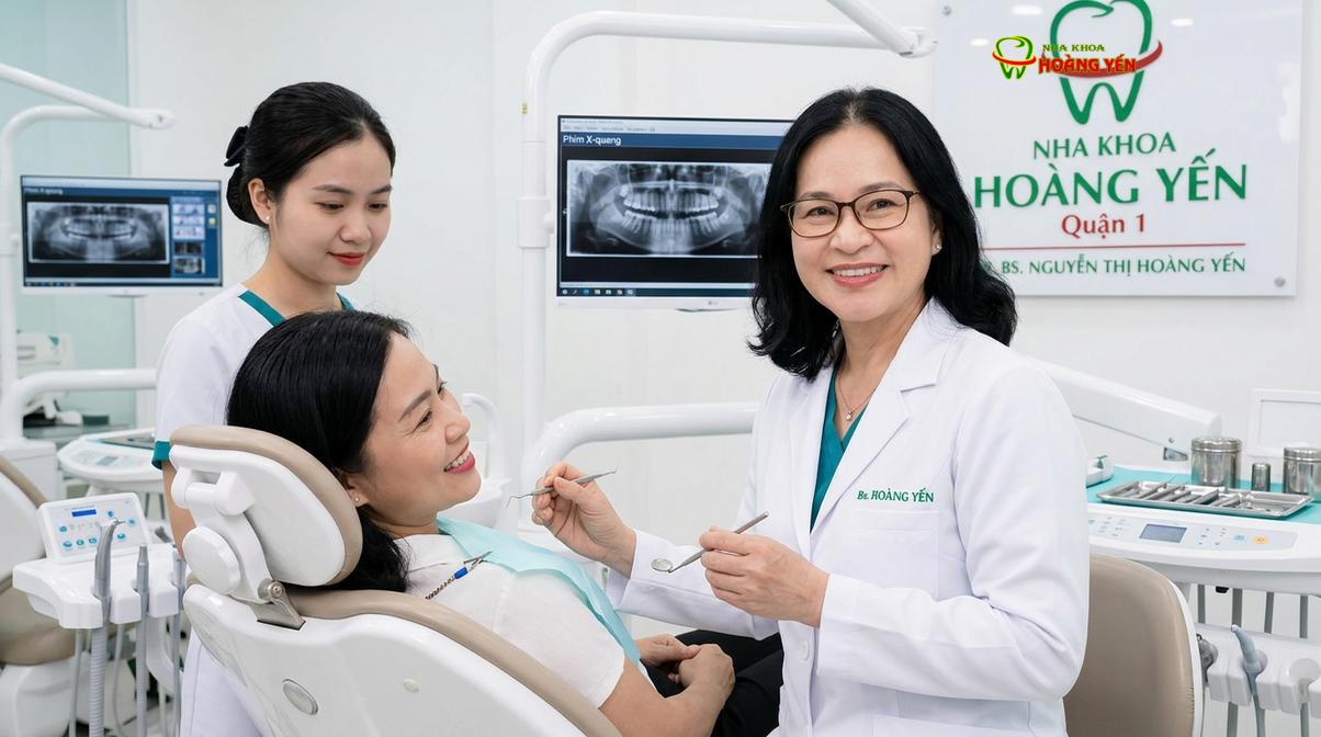 BS. Nguyễn Thị Hoàng Yến tư vấn niềng răng tại Nha Khoa Hoàng Yến