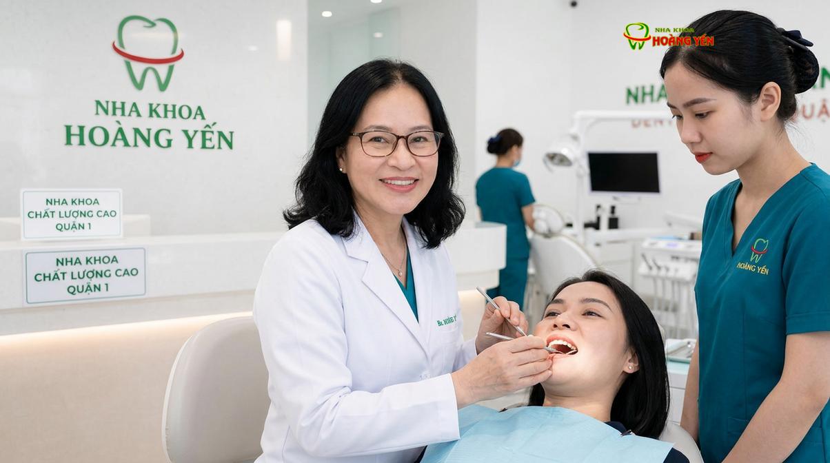 BS. Nguyễn Thị Hoàng Yến tư vấn tại phòng khám Nha Khoa Hoàng Yến