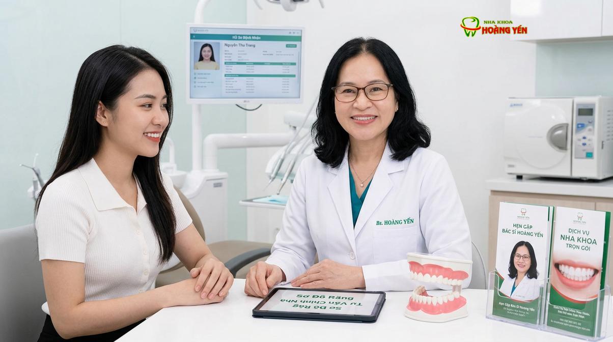 BS. Nguyễn Thị Hoàng Yến tư vấn nhổ răng khôn an toàn tại Nha Khoa Hoàng Yến